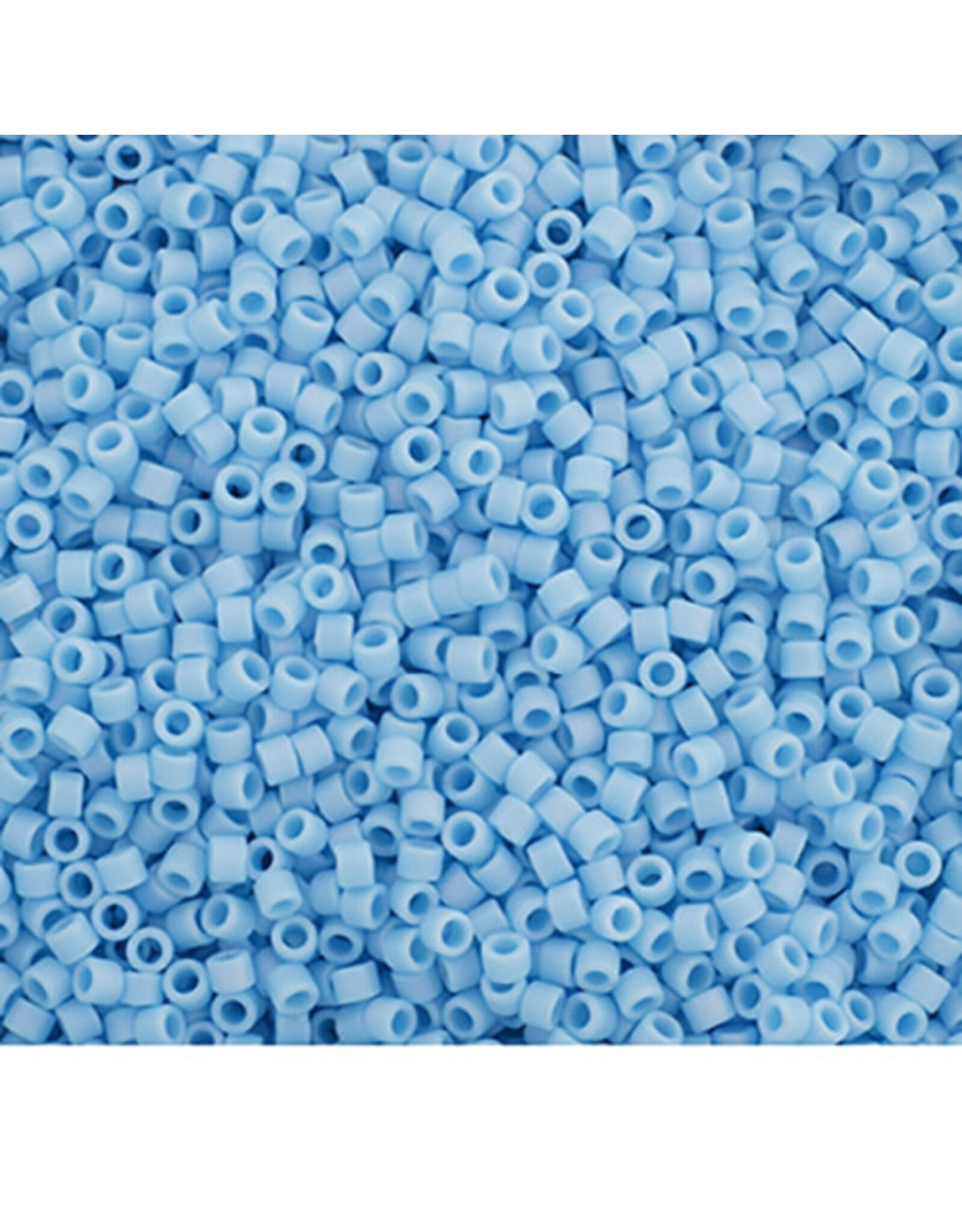 Miyuki db879 11 Delica   Opaque Light Blue AB Matte
