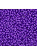 Czech 401156  6 Seed Opaque Dyed Violet Purple