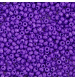 Czech 401156  6 Seed Opaque Dyed Violet Purple