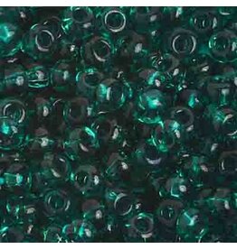 Czech 401656 6 Seed Transparent Teal Green