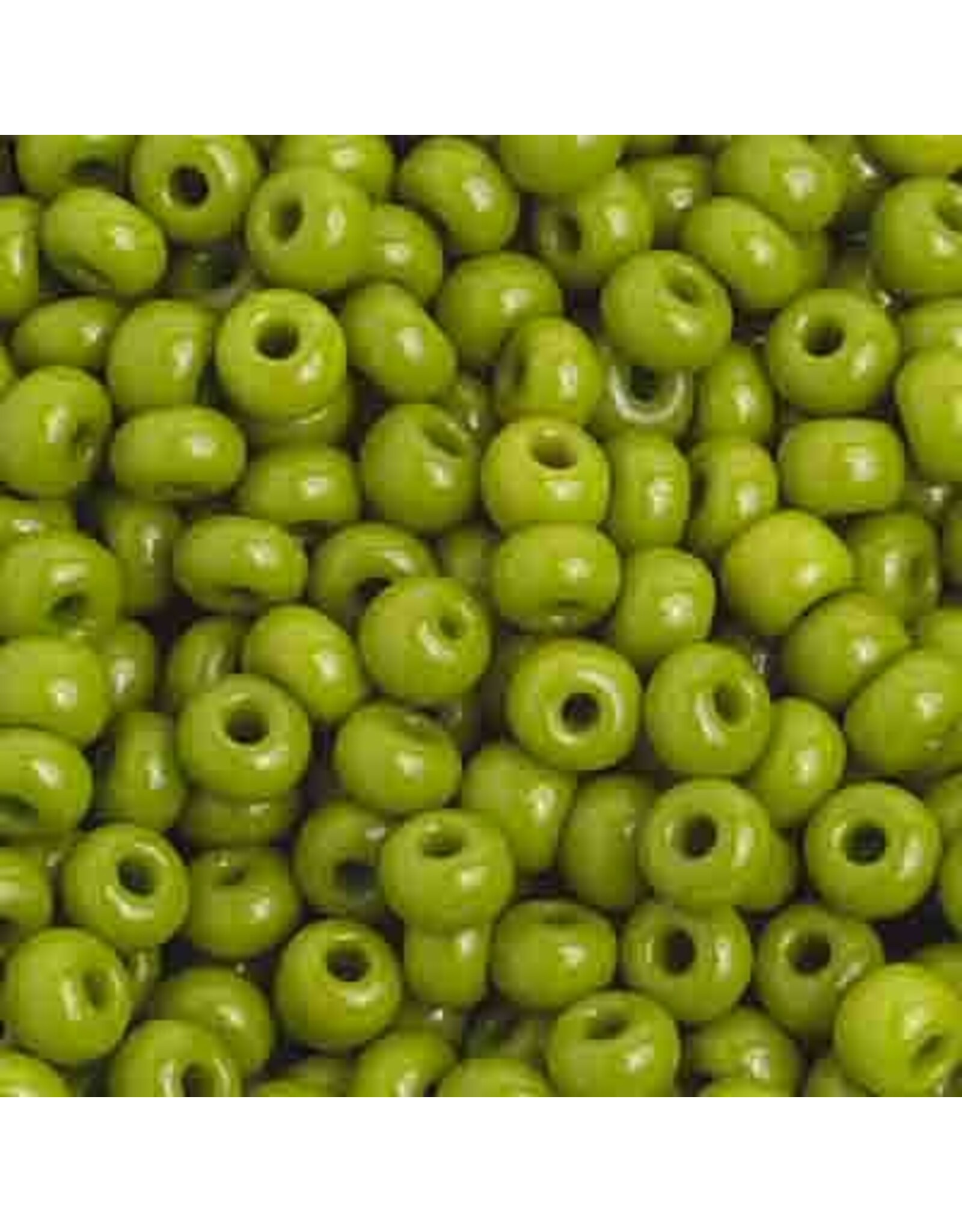 Czech 401644 6 Seed Opaque Olive Green