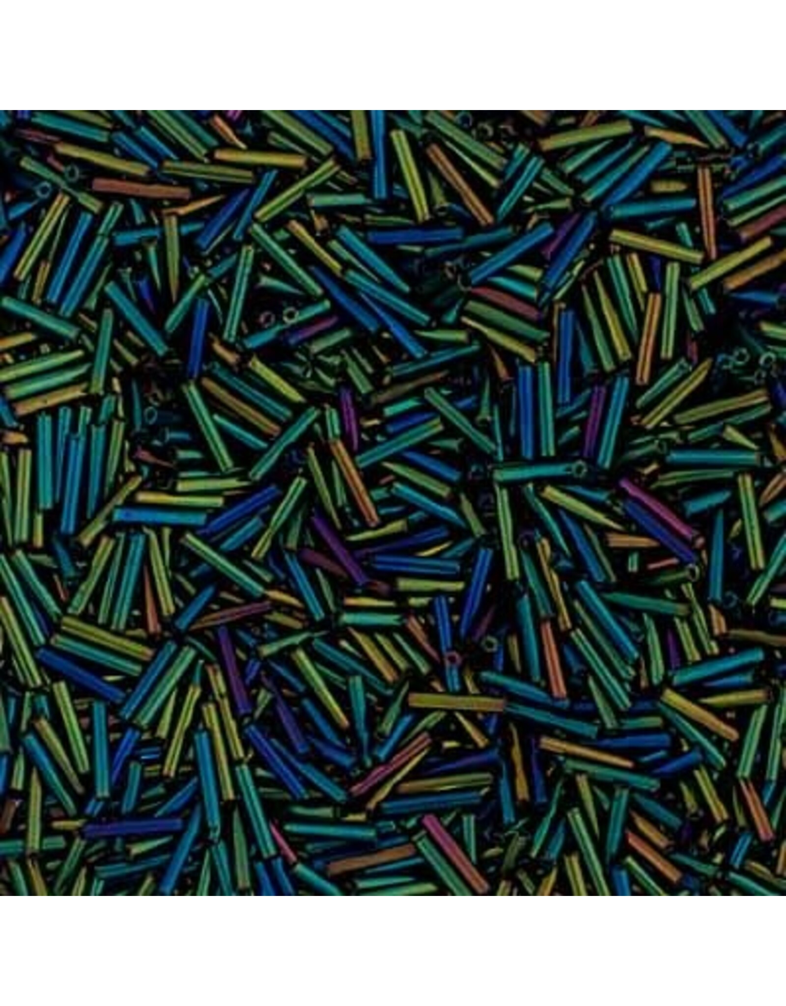 Czech 402115  #5 Bugle  Opaque Green AB