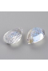 Drop Clear AB  14x9mm  x2 pcs