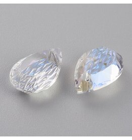 Drop Clear AB  14x9mm  x2 pcs