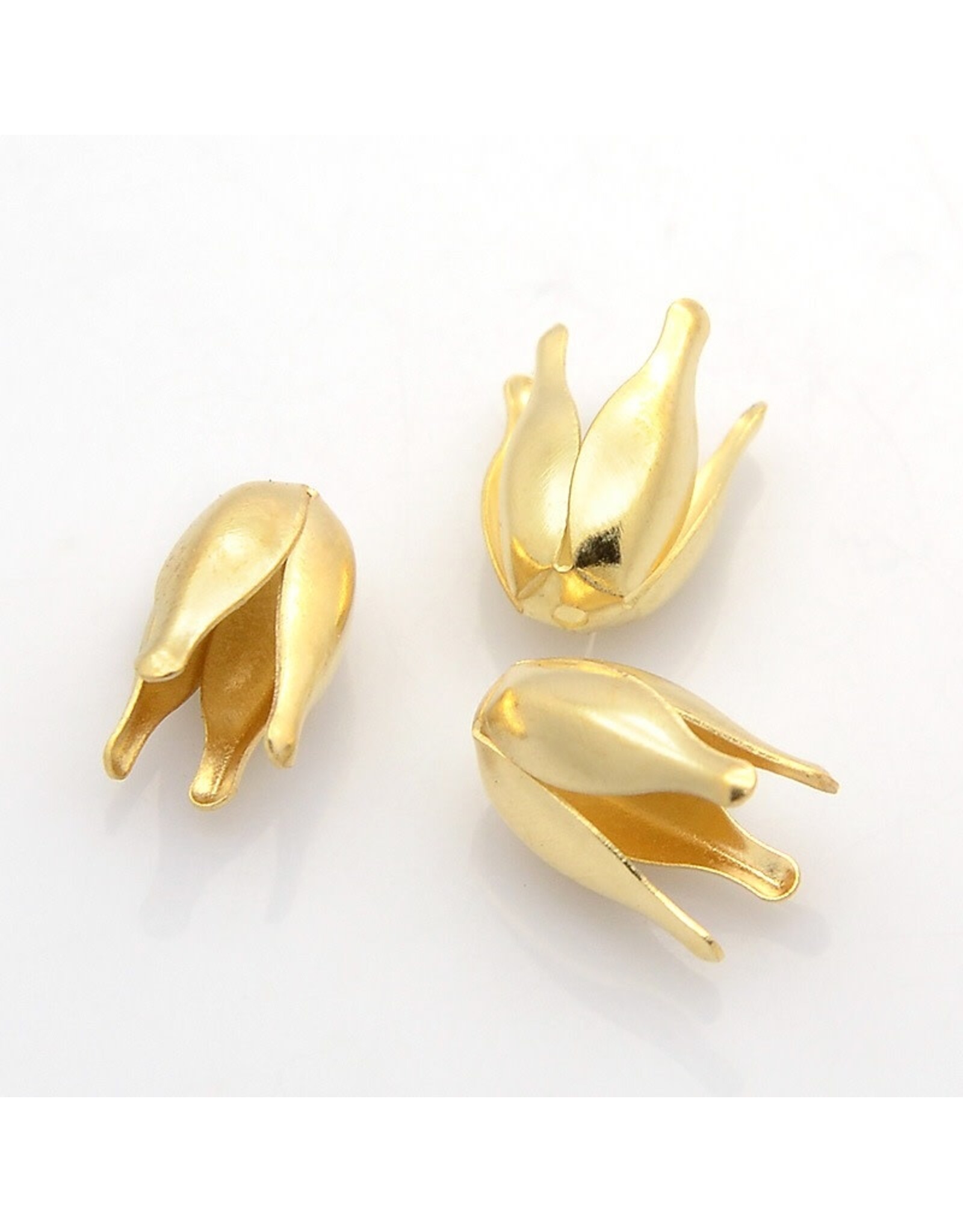 Bead Cap Flower 13x8 Gold