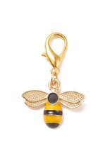 Bee Zipper Pull 20x25mm Gold