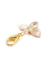 Bee Zipper Pull 20x25mm Gold