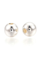 Acrylic  Round Silver Metallic