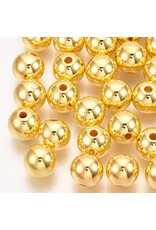 Acrylic Round Gold Metallic