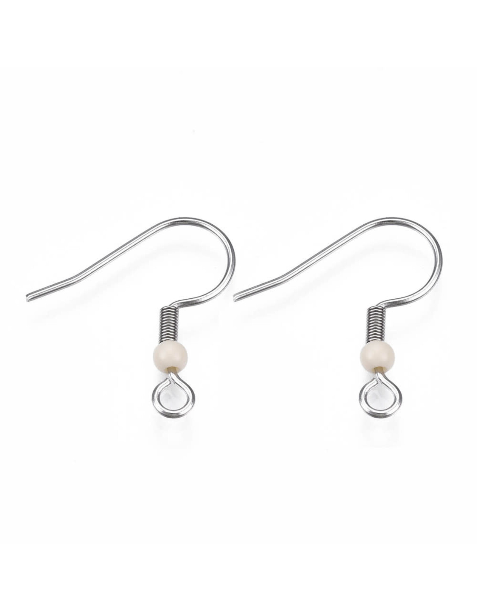 Ear Wire 19mm Stainless Steel NF Random Colours