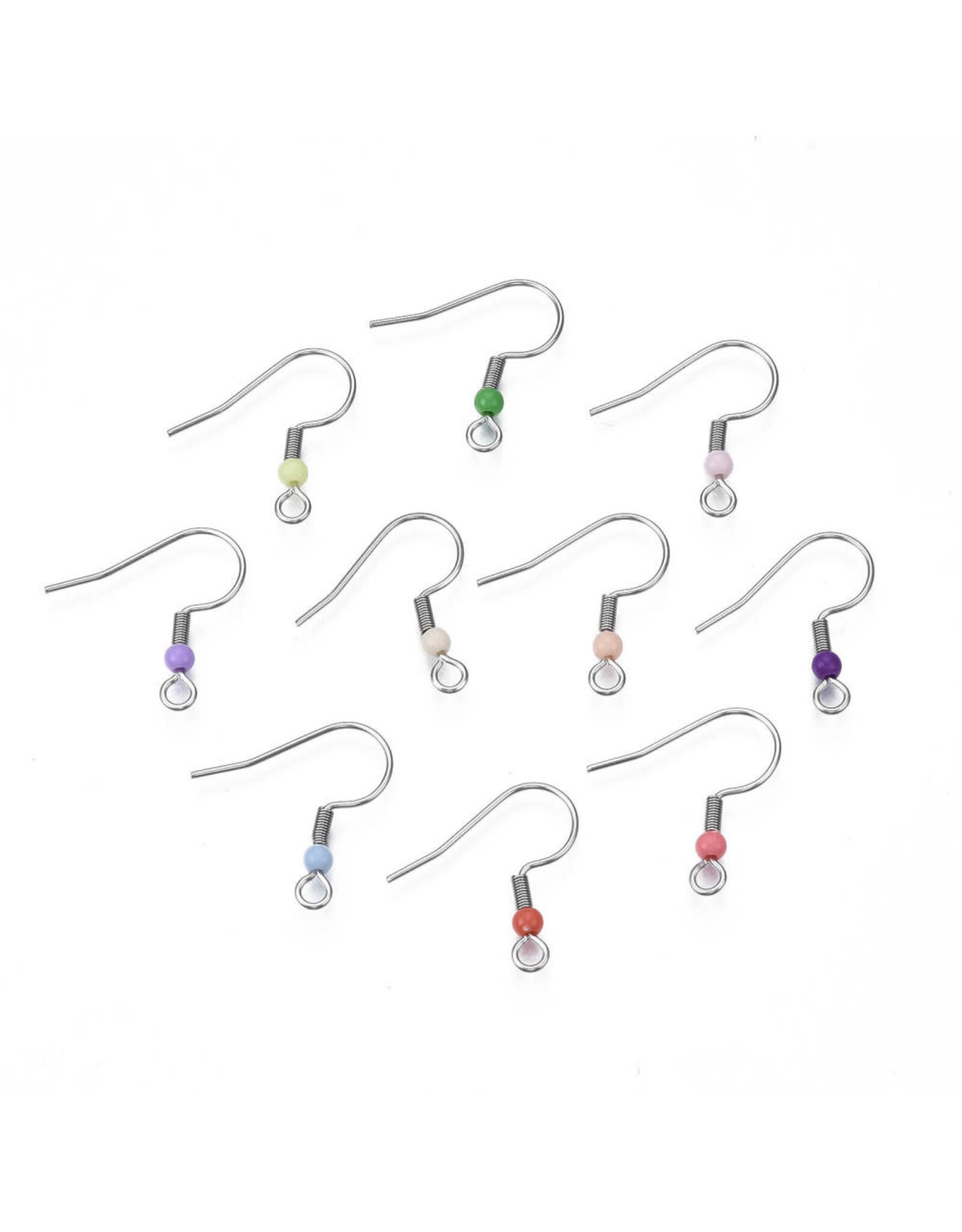 Ear Wire 19mm Stainless Steel NF Random Colours