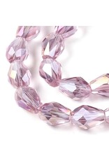 Drop Light Amethyst AB  8x6mm  x60