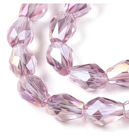 Drop Light Amethyst AB  8x6mm  x60
