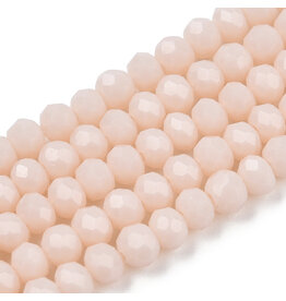 3x2mm Rondelle Opaque Pale Thistle  x160