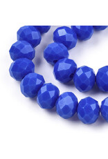 3.5x3mm Rondelle Opaque Royal Blue   x105
