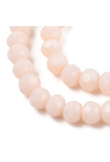 3.5x3mm Rondelle Opaque Pale Thistle   x105