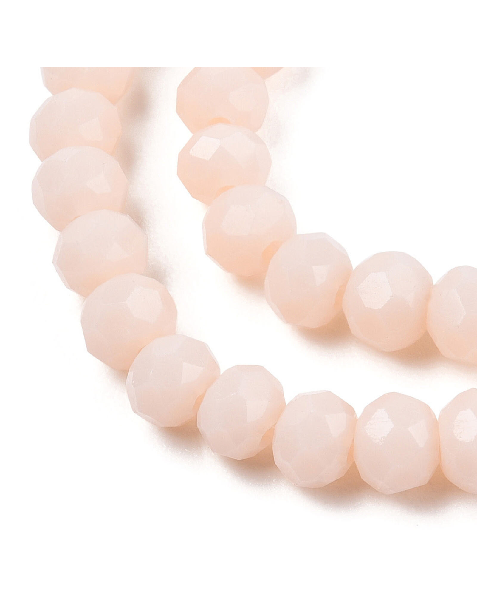 3.5x3mm Rondelle Opaque Pale Thistle   x105