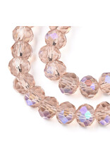 4x3mm Rondelle Transparent  Light Colorado Topaz AB   x105