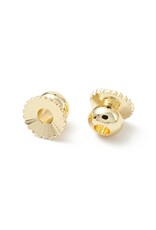 Bead Cap 3x4mm 18k Gold Plated Brass  x10