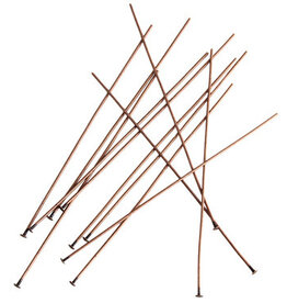 Headpins 2” 22g  Antique Copper   x50  NF