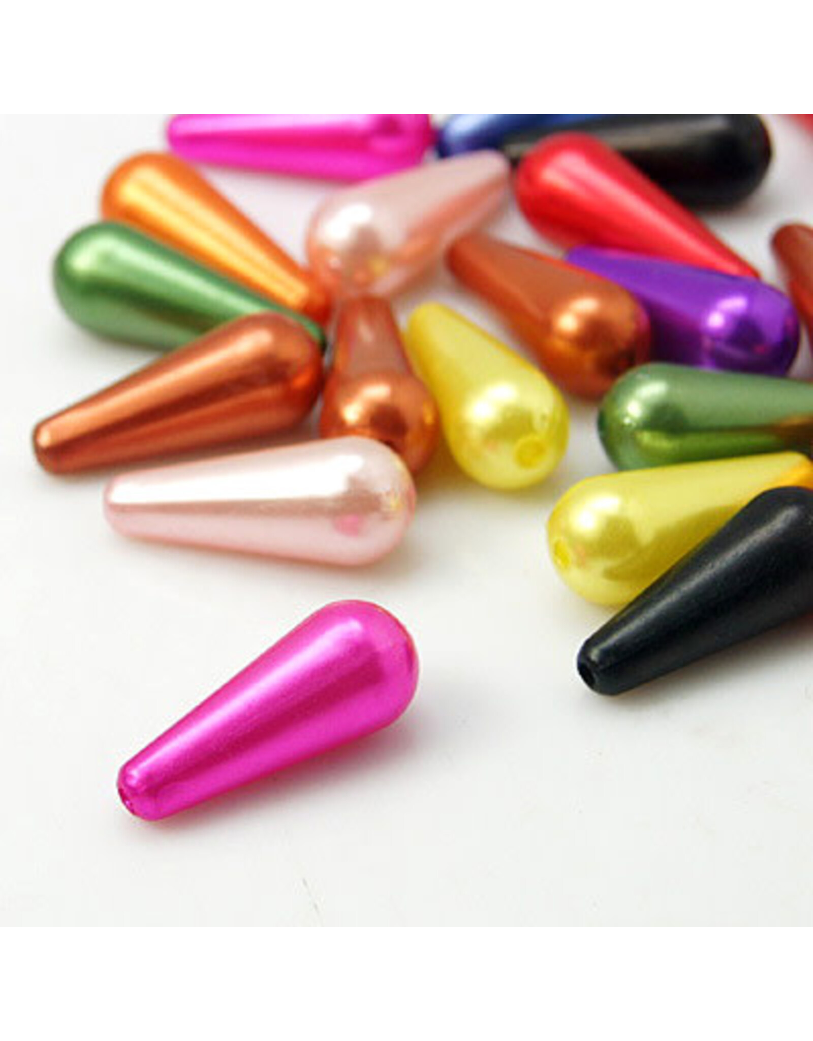 Craft Pearls  18x7mm Random Colours   x50