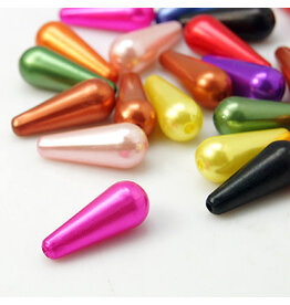 Craft Pearls  18x7mm Random Colours   x50