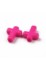 16x12mm Acrylic Cross Random Mix  x100