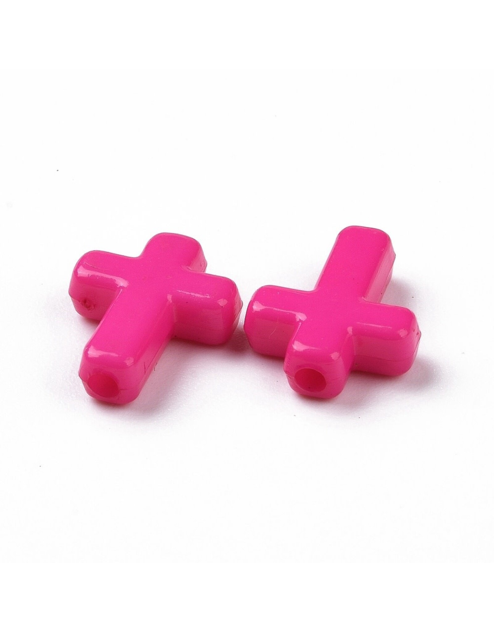 16x12mm Acrylic Cross Random Mix  x100