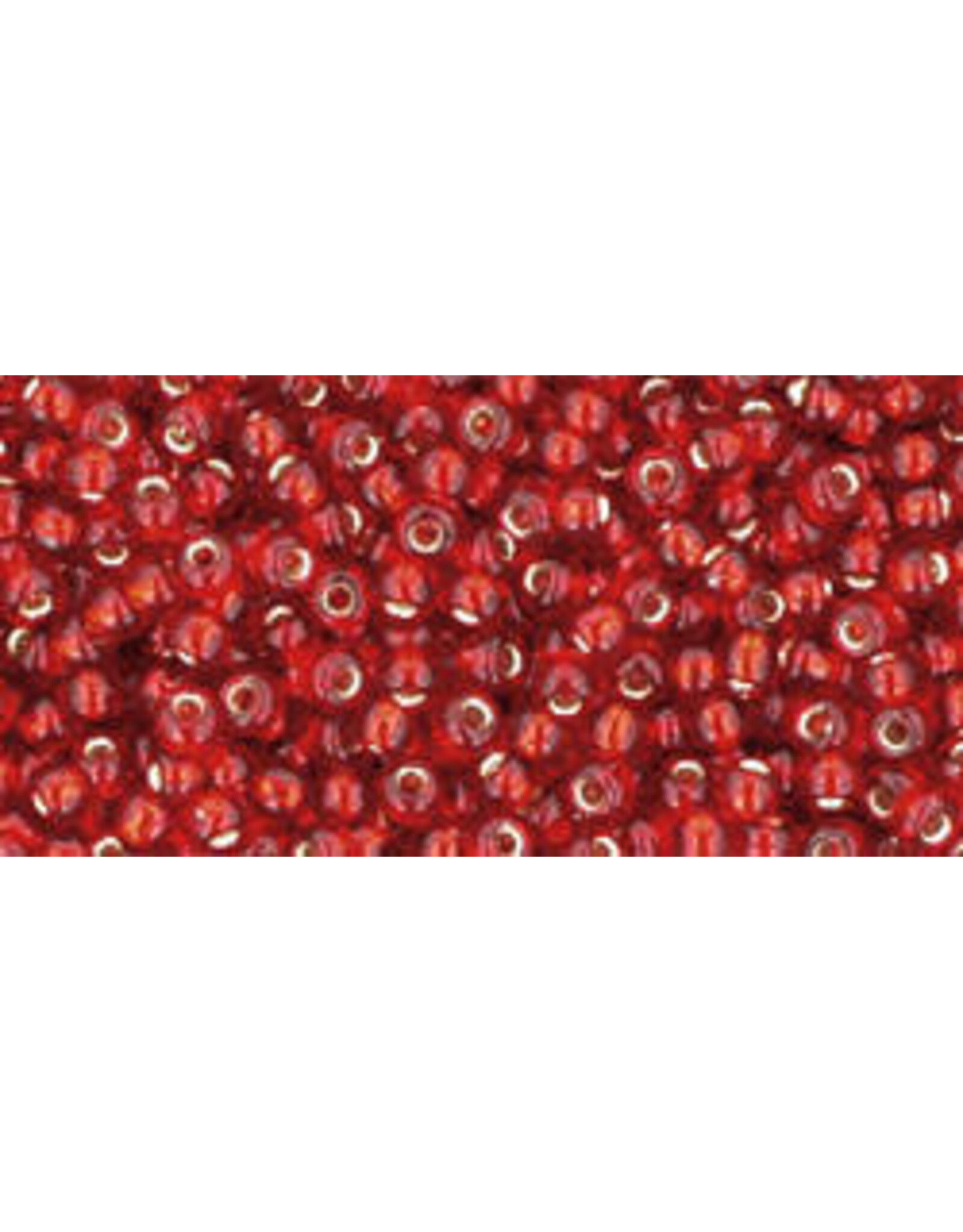 Toho 25c 11  Round  Ruby Red s/l
