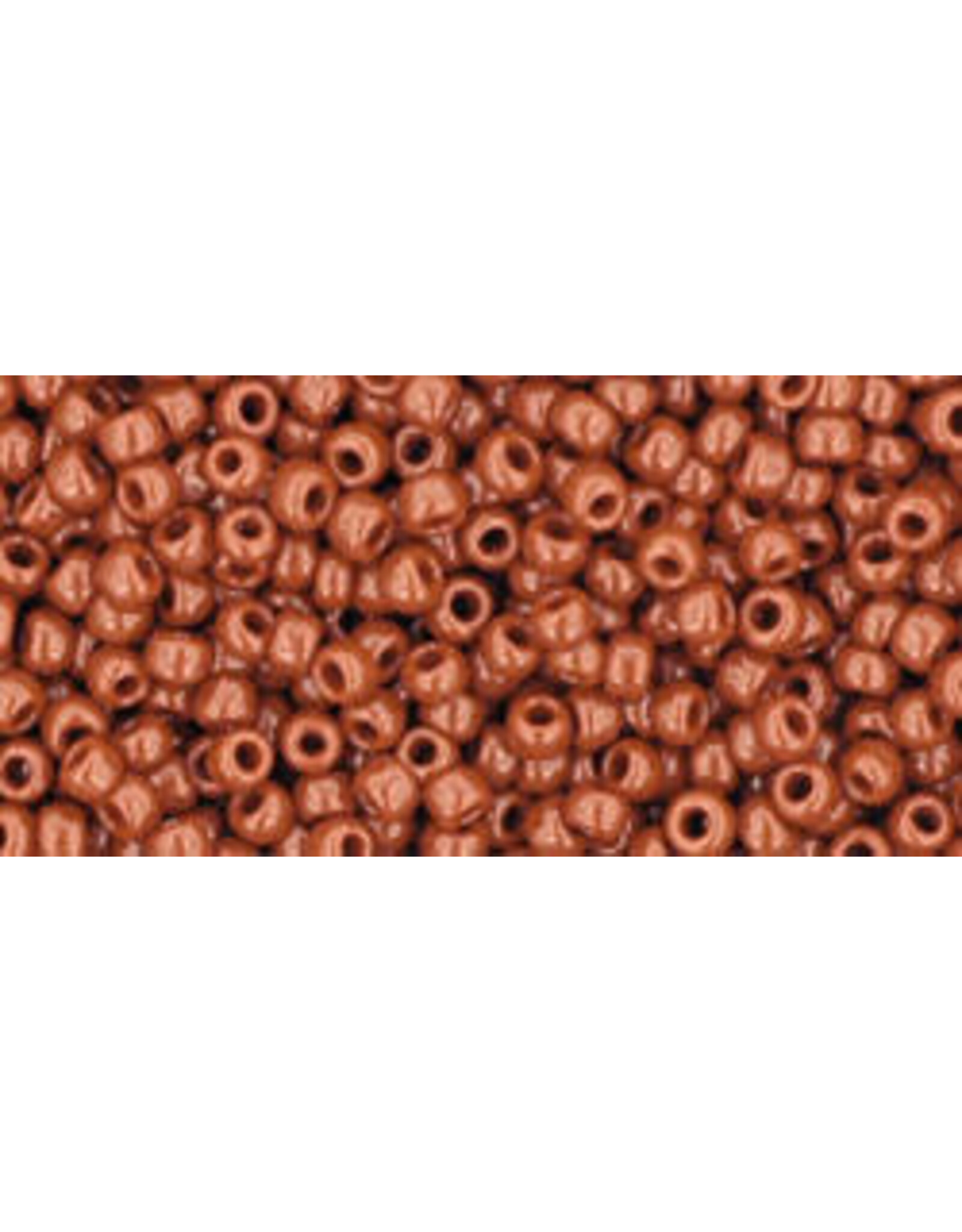 Toho 46L 11 Round Opaque Light Brown Terra Cotta