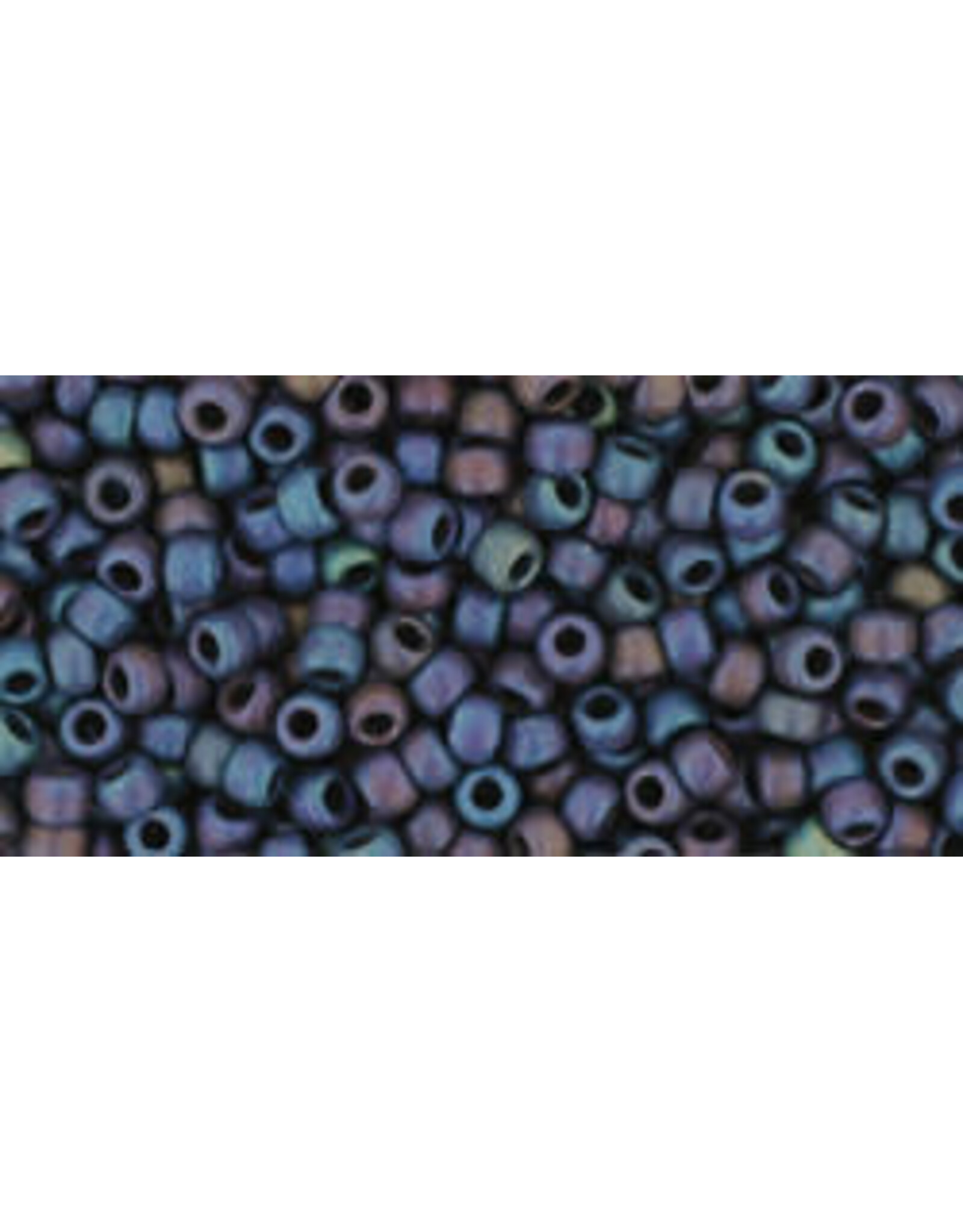 Toho 82f 11  Round  Opaque Navy Blue AB Matte