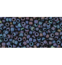 Toho 82f 11  Round  Opaque Navy Blue AB Matte