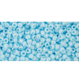 Toho 124 11  Round  Opaque Pale Blue Lustre