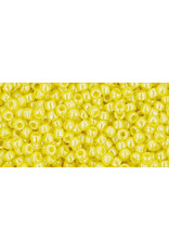 Toho 128 11  Round  Opaque Dandelion Yellow Lustre