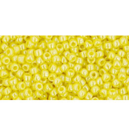 Toho 128 11  Round  Opaque Dandelion Yellow Lustre