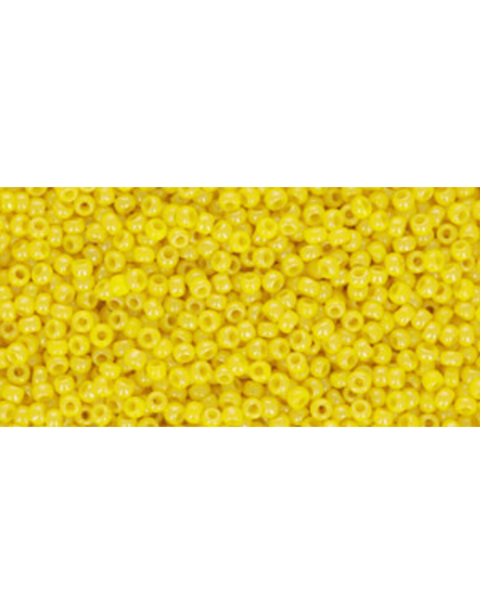 Toho 128b 11  Round  Opaque  Gold Yellow Lustre