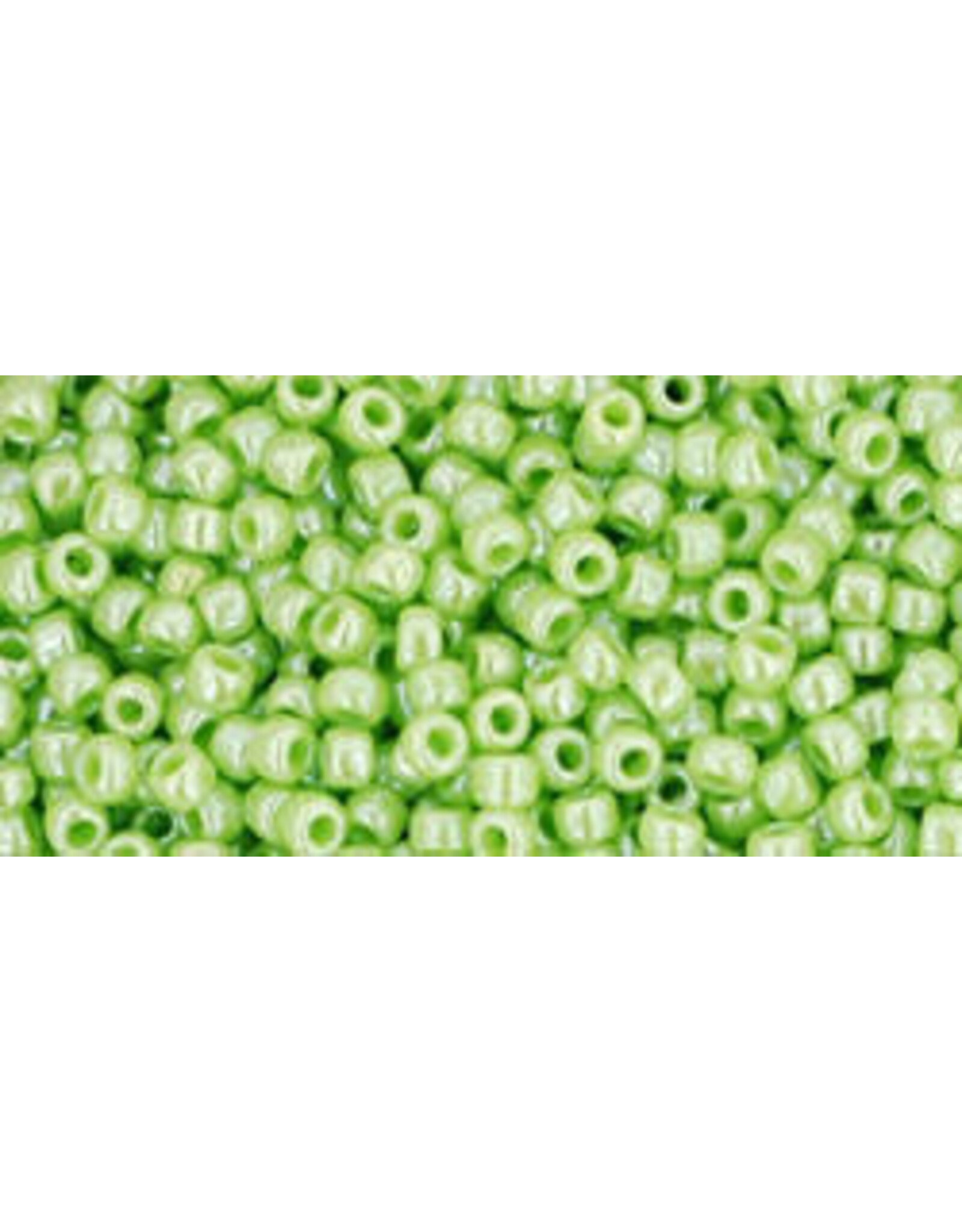 Toho 131  11 Round Opaque Green Apple  Lustre