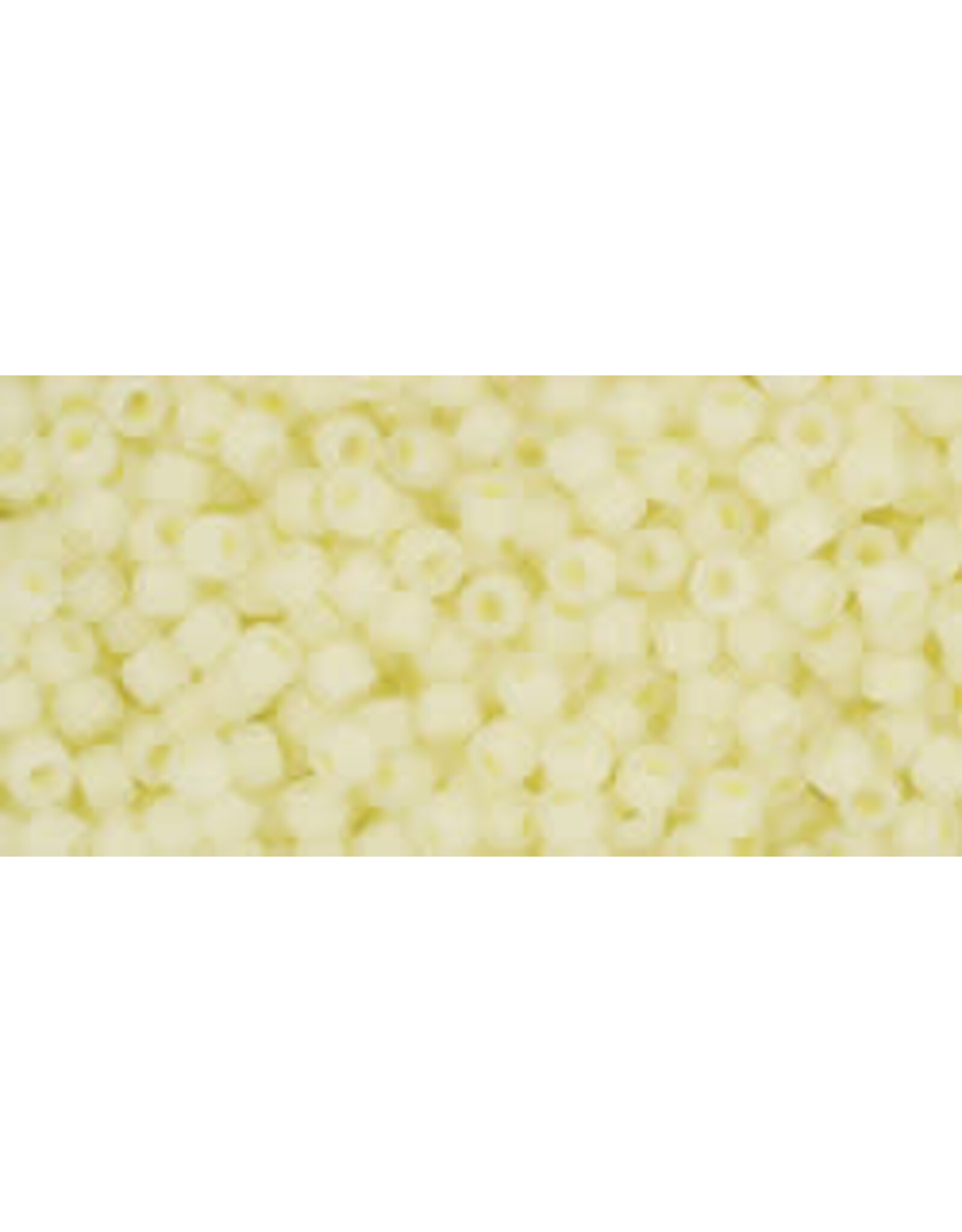 Toho 142f 11  Round Ceylon  Light Yellow Matte
