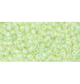 Toho 173 11  Round  Transparent Light Green AB