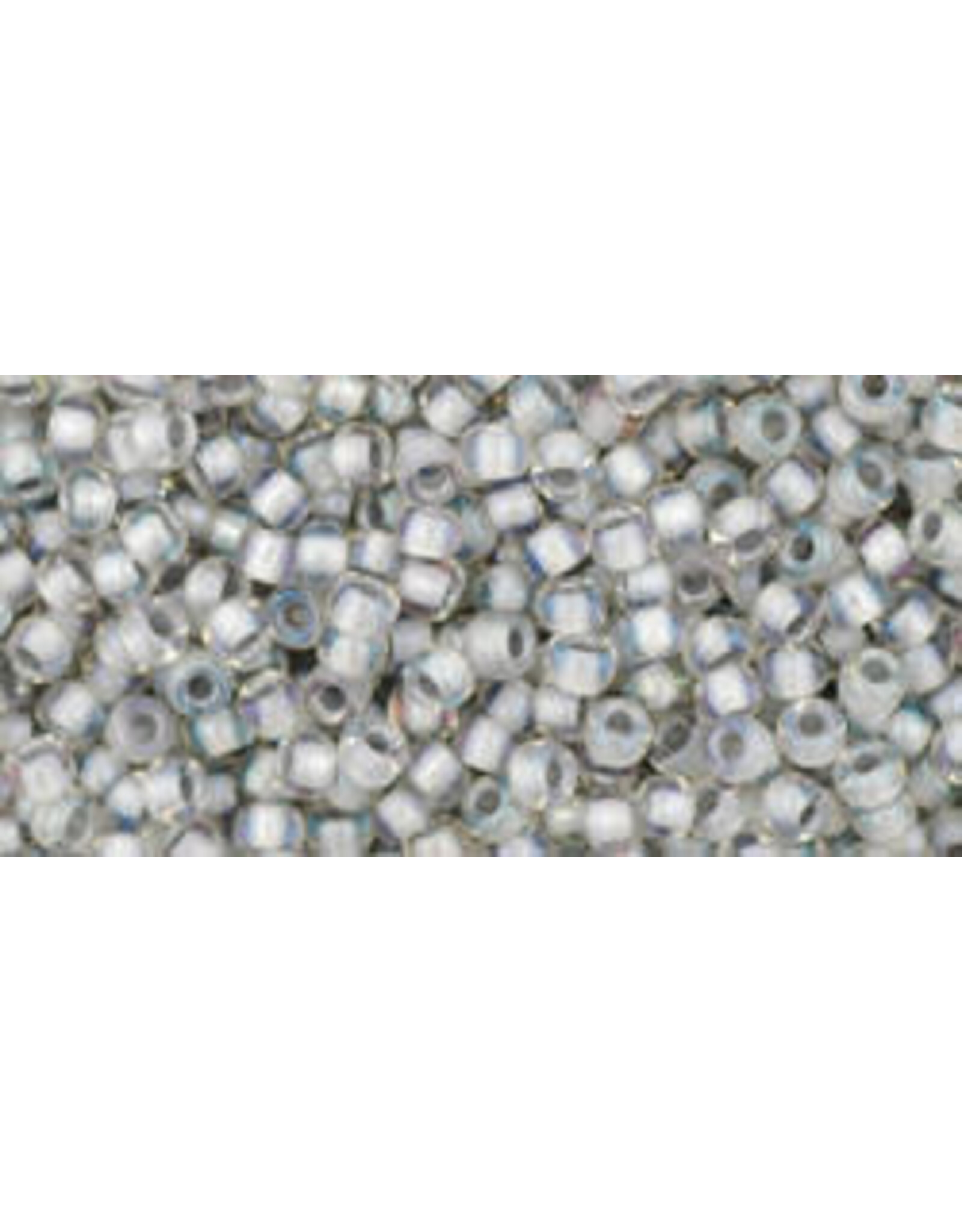 Toho 261 11  Round  Clear AB Grey c/l