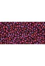 Toho 332f 11 Round Raspberry Red Gold Lustre Matte