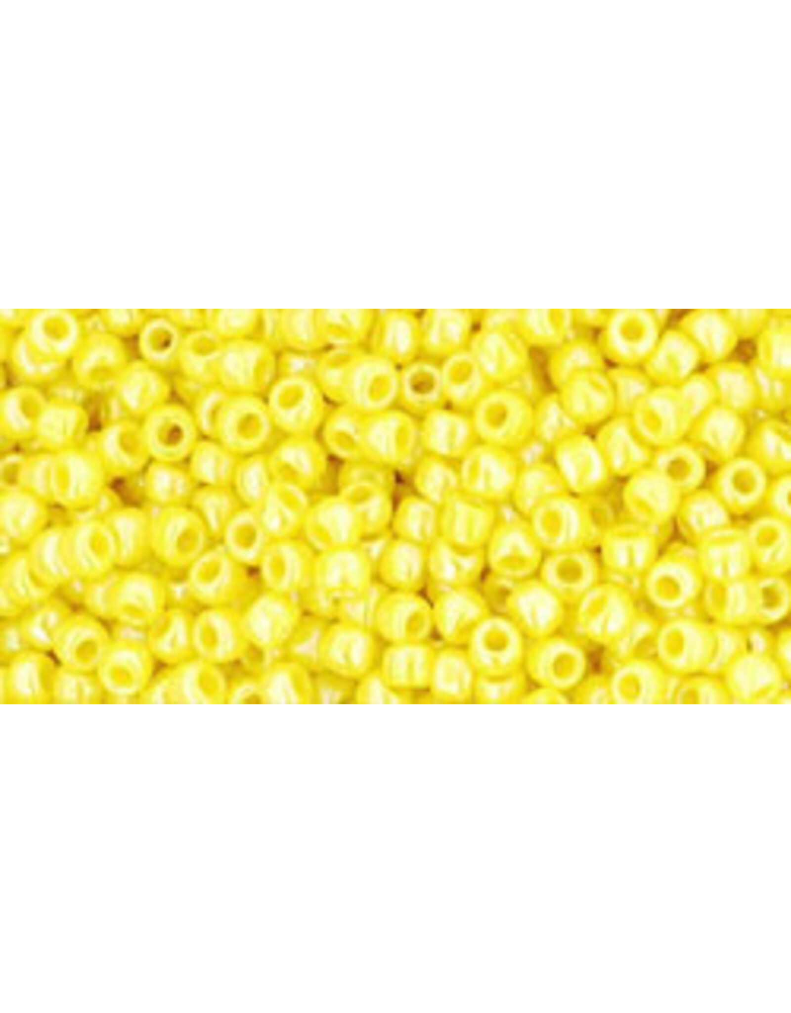 Toho 402 11  Round  Opaque Dandelion Yellow AB