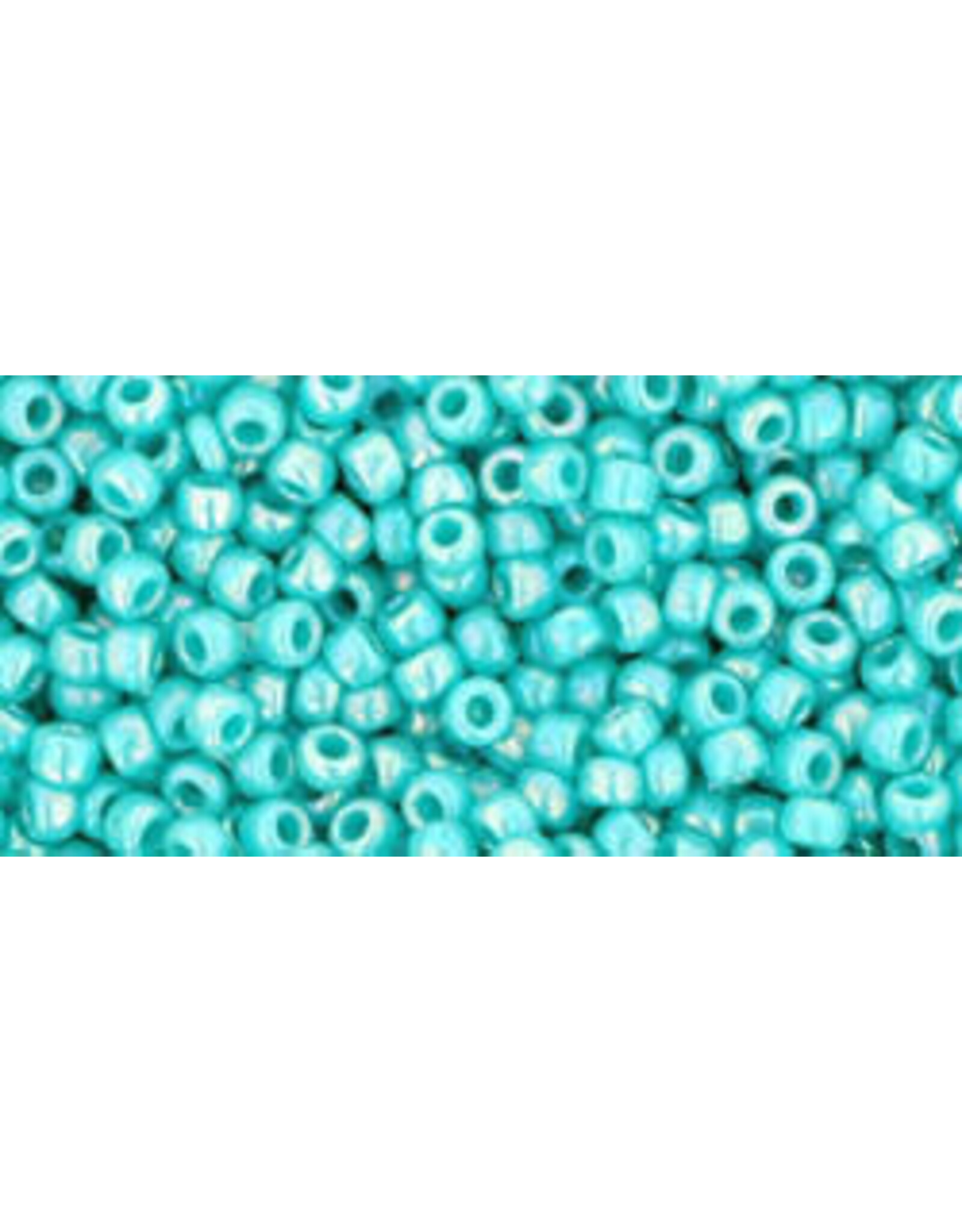 Toho 413 11  Round  Opaque Turquoise Blue AB