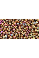 Toho 459 11 Round Transparent Dark Topaz Gold Lustre AB