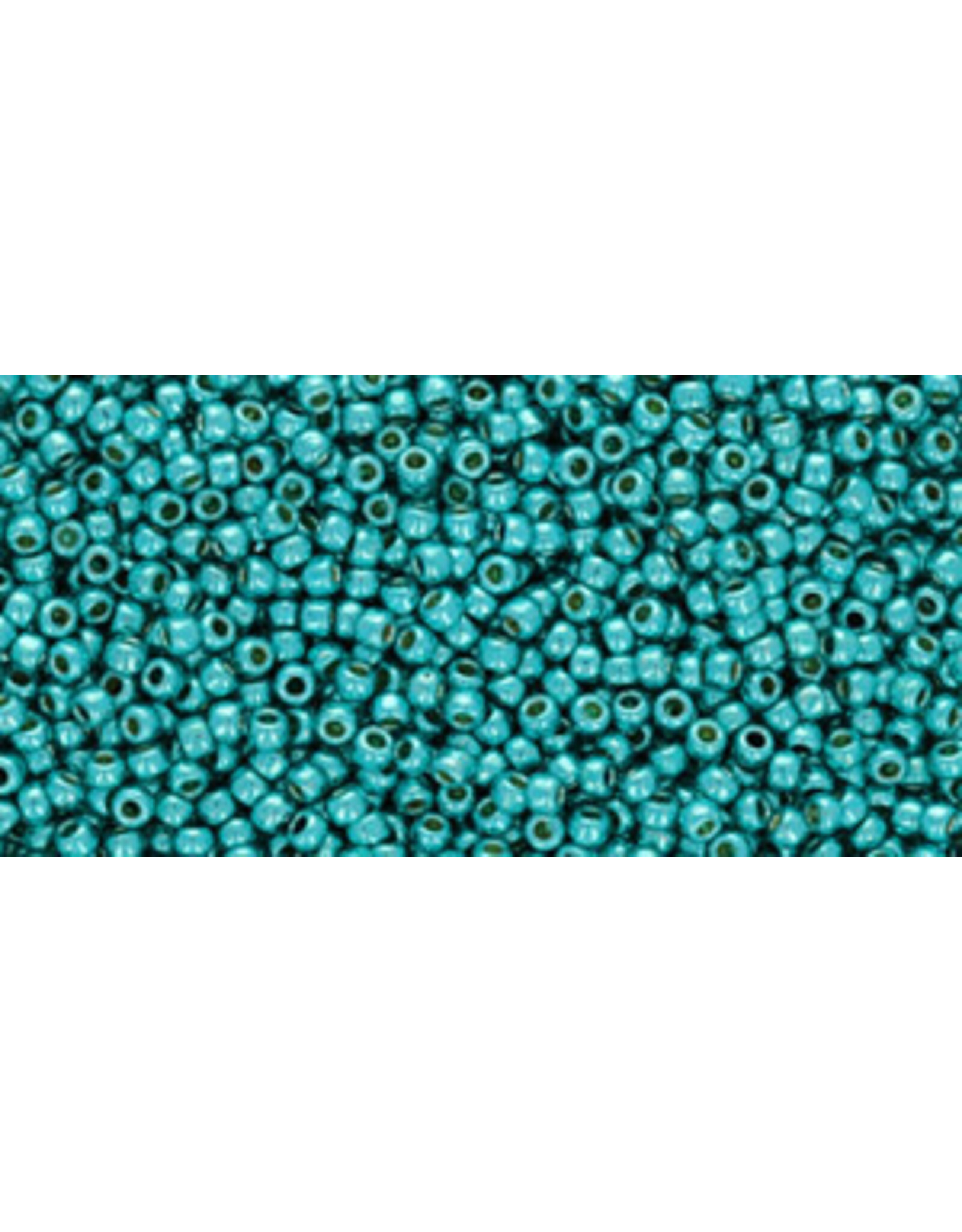 Toho pf578 11 Round Green Turquoise Metallic