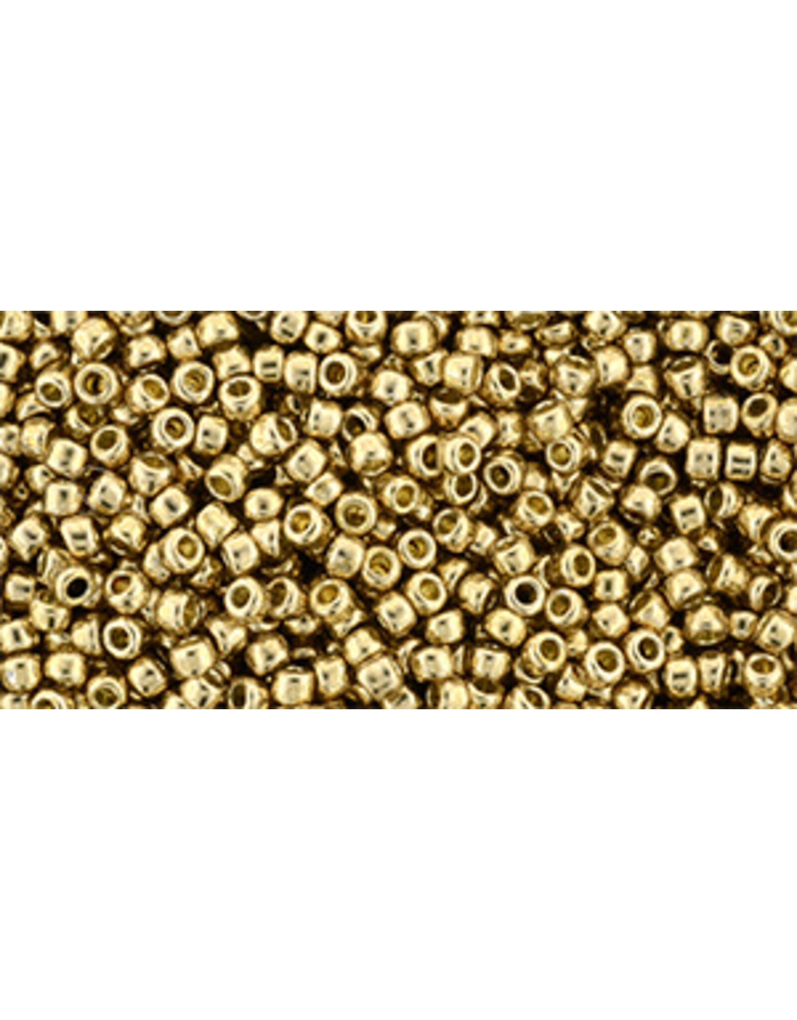 Toho pf592 11  Round  Fleece Gold Metallic