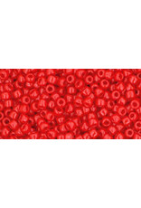 Toho 45a 11  Round  Opaque Cherry Red