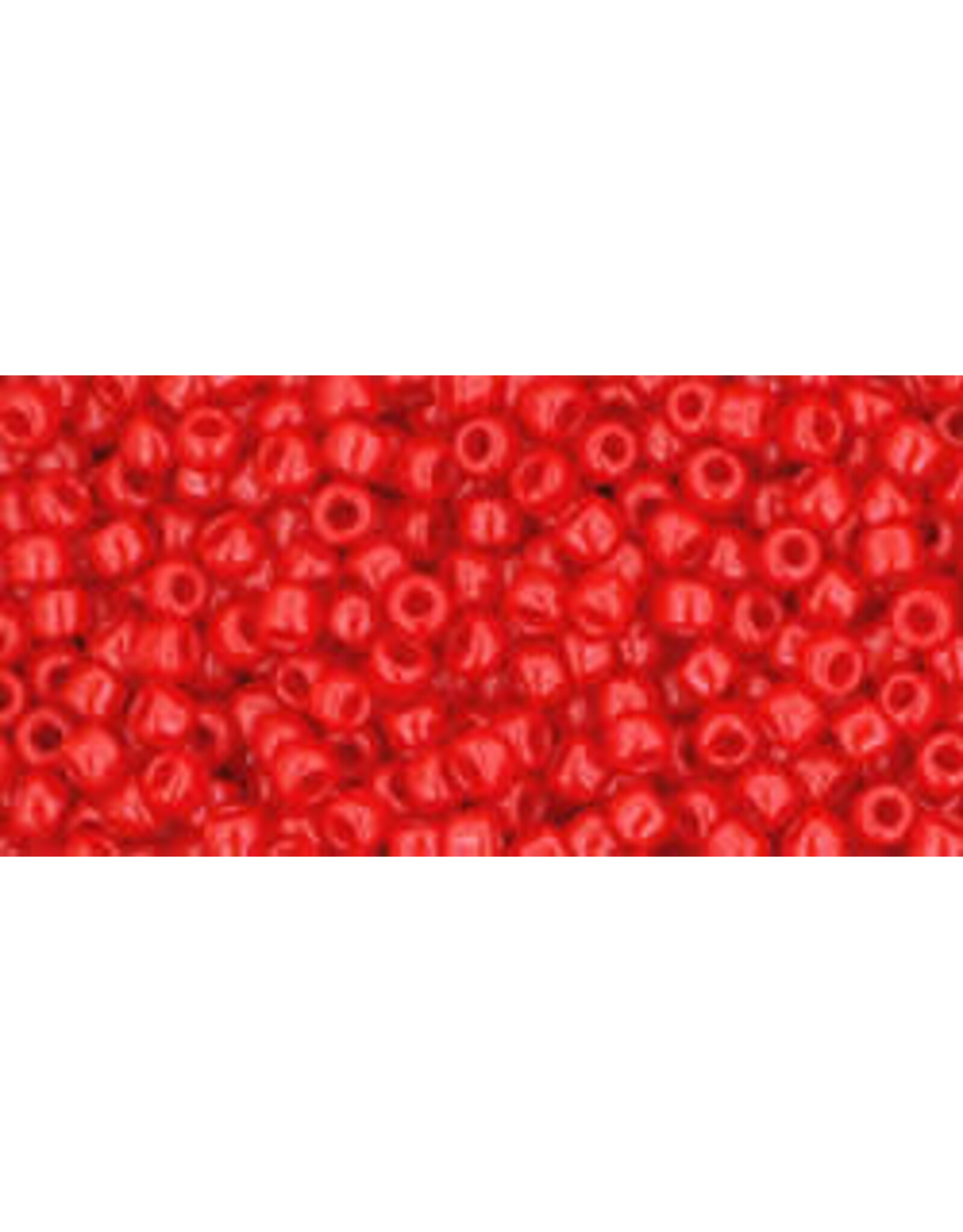 Toho 45a 11  Round  Opaque Cherry Red
