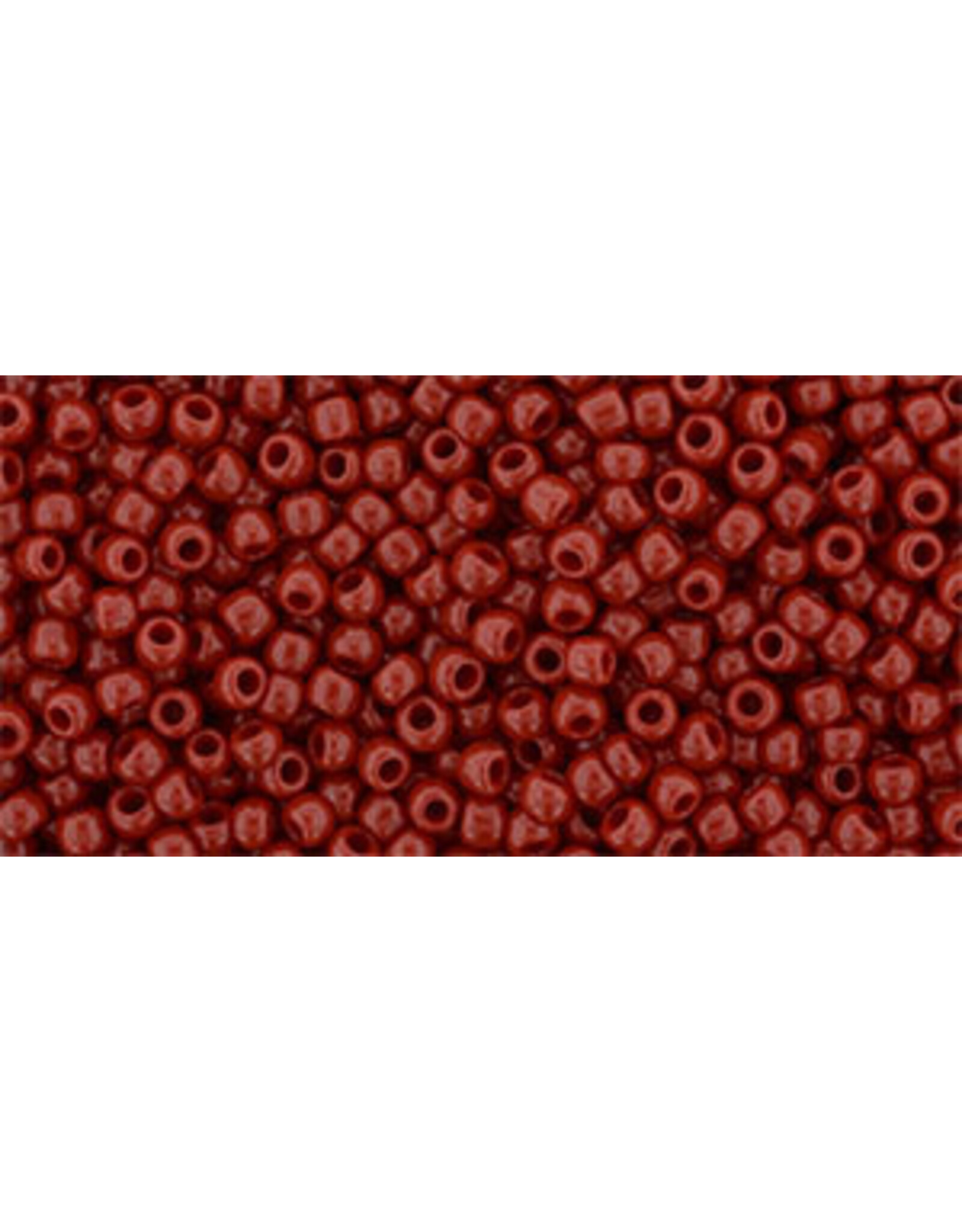 Toho 45 11  Round Opaque Pepper Red