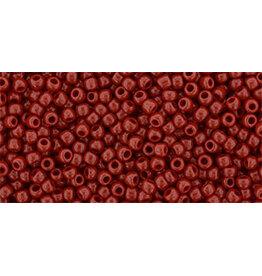 Toho 45 11  Round Opaque Pepper Red